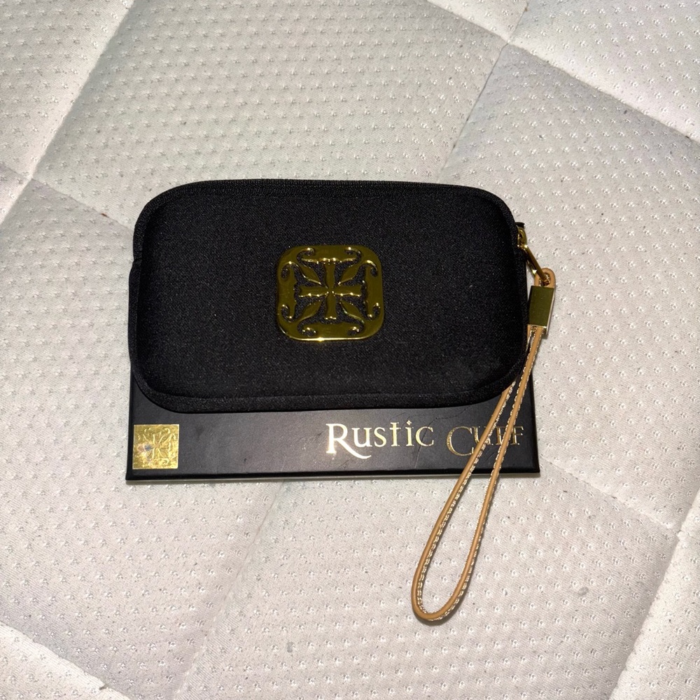 Rustic Cuff Black And Gold Bag - image 3
